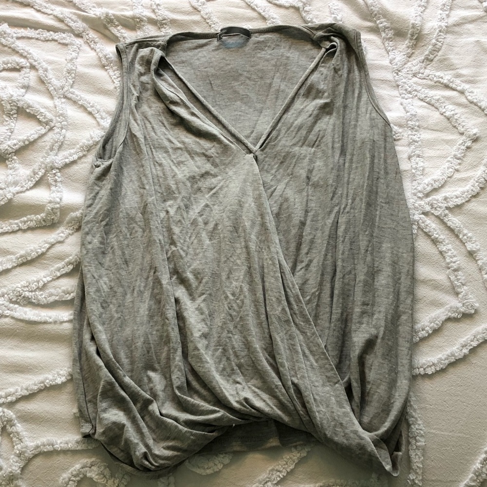 Nordstrom’s light grey slouchy strappy tank NWOT